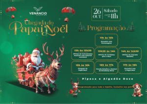Chegada-20Papai-20Noel-20Vena-CC-82ncio-20Shopping-1-300x213 Papai Noel chega no Venâncio Shopping com festa inclusiva, oficinas e musical