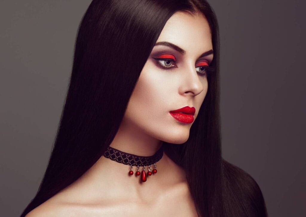 Red-Halloween-Makeup-1024x726 50 inspirações de Halloween