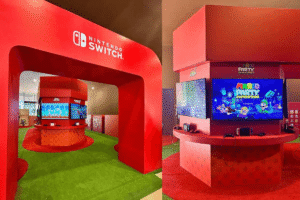 stand vermelho nintendo