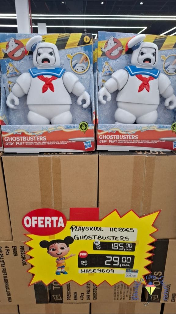 Boneco-Ghostbuster Mega Saldão Ciatoy 2025: veja o que encontramos por lá