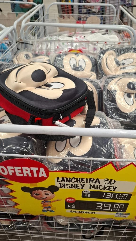 Lancheira-Mickey-Promocao Mega Saldão Ciatoy 2025: veja o que encontramos por lá