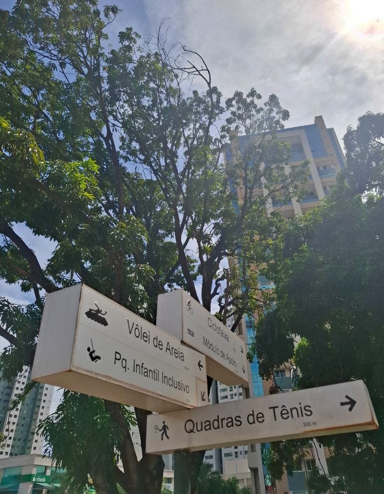 Placas-Parque-Sul Parque Sul em Águas Claras: lazer, esporte e diversão para a família