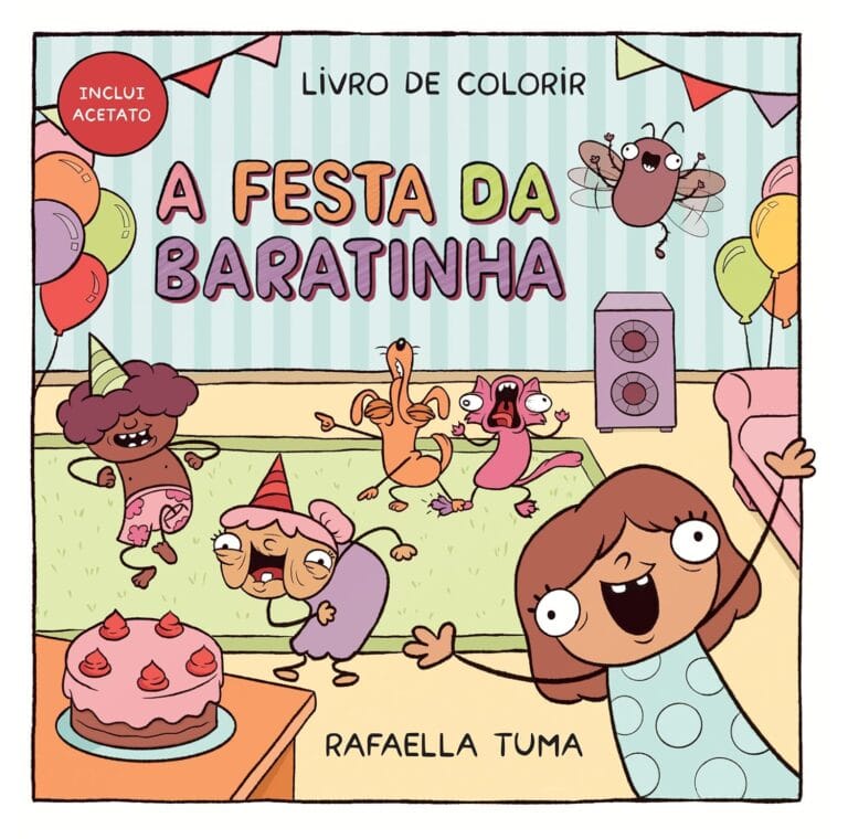 Capa do livro A Festa da Baratinha, de Rafaella Tuma