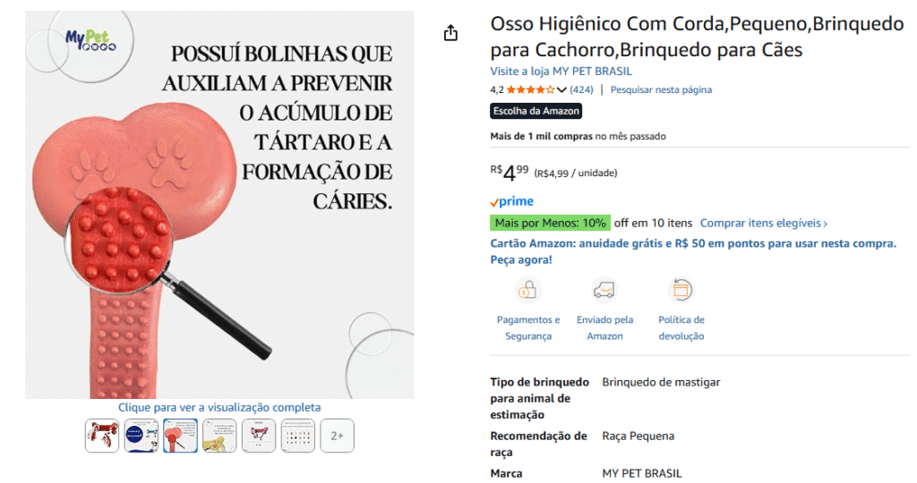 osso-higienico-amazon-1024x540 Amendoim, o caramelo mais famoso do Brasil, participa da Maratona de Adoção no MorumbiShopping neste sábado (18)