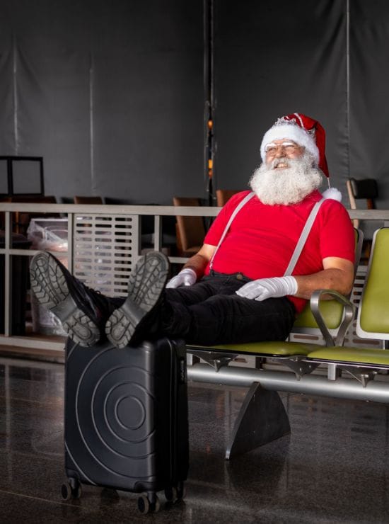 papai-noel-aeroporto-1 Chegada do Papai Noel inaugura o Natal de Prata no Taguatinga Shopping