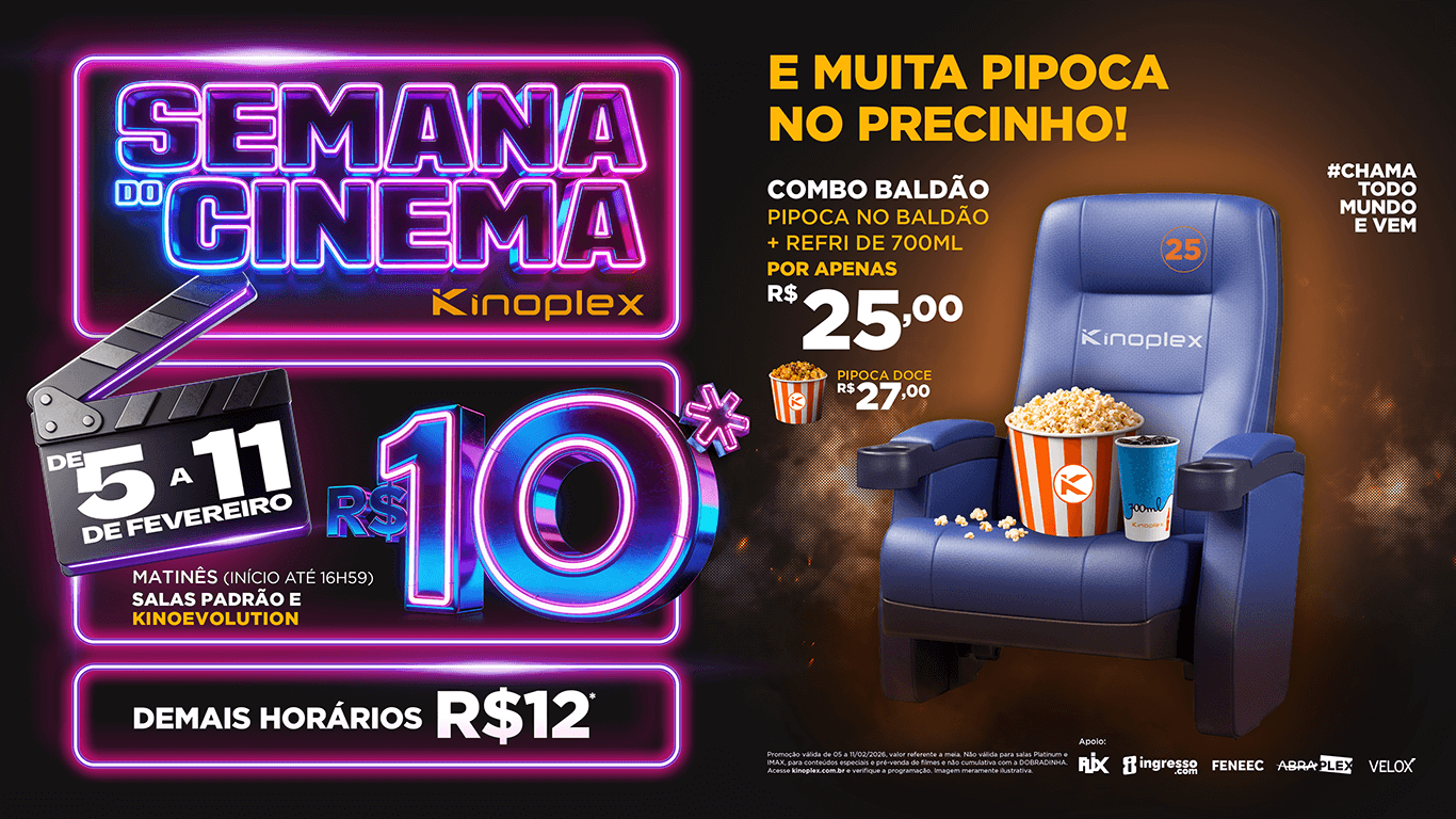 Semana-do-Cinema-2026-Kinoplex Podcast Pausa de Colcheia estreia terceira temporada com grandes nomes da percussão brasileira