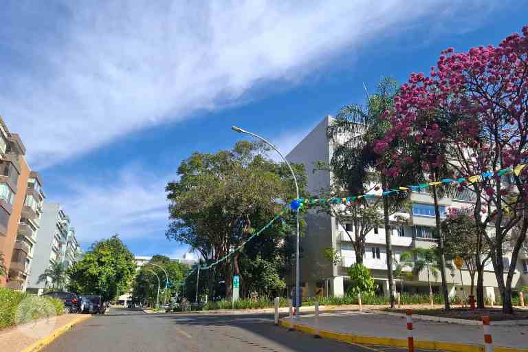 bandeirinhas-na-304-norte Ruas pintadas para a Copa do Mundo: tradição, pertencimento e memória urbana em Brasília