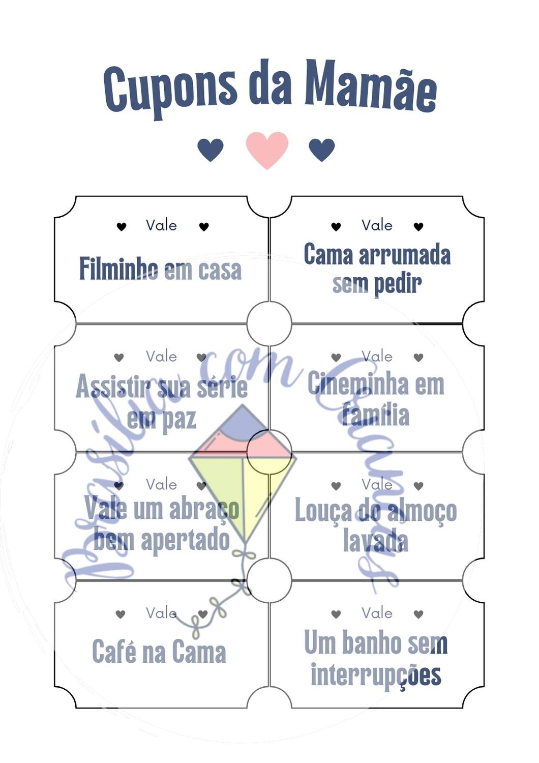 Cupons-da-Mamae Cartões e Tags Grátis para o Dia das Mães 