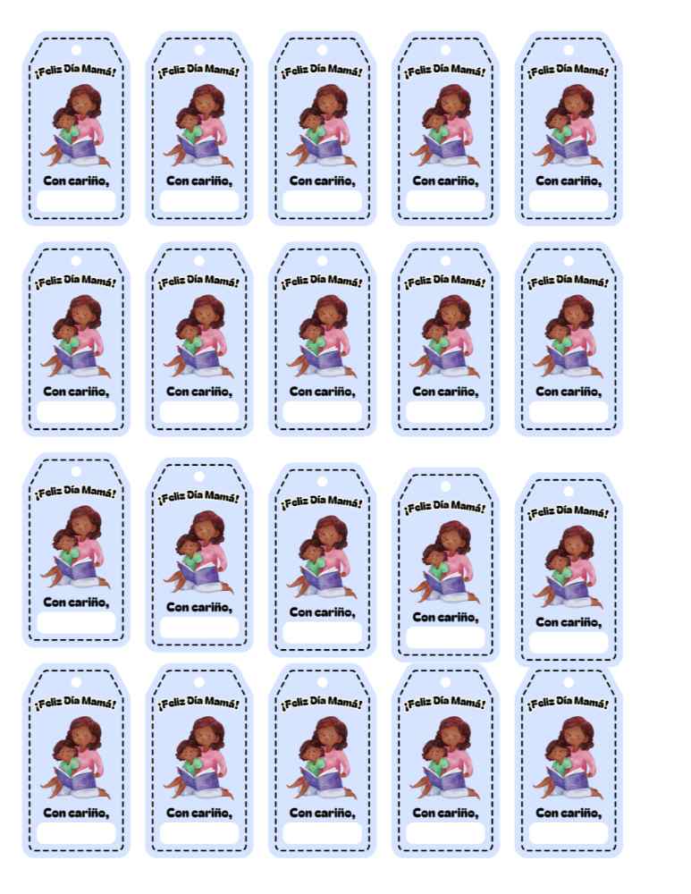 Feliz-Dia-Mama Tarjetas listas para imprimir y regalar en el Día de la Madre