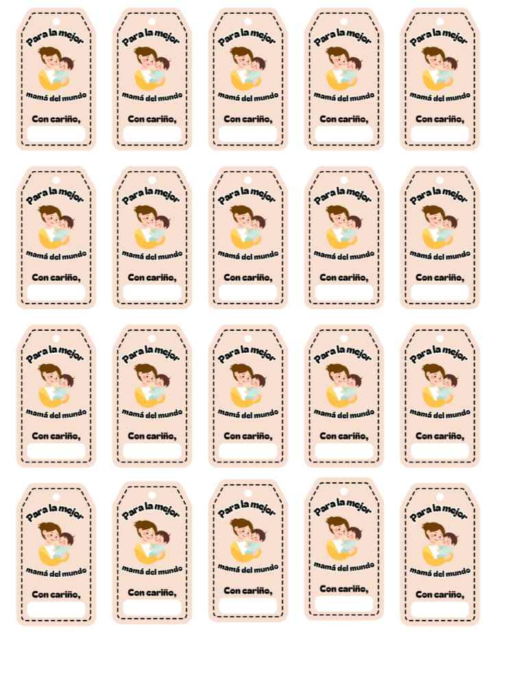 Mejor-mama Tarjetas listas para imprimir y regalar en el Día de la Madre