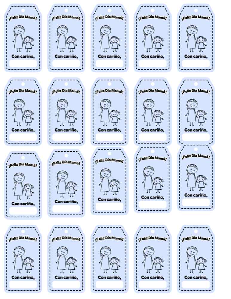 mama Tarjetas listas para imprimir y regalar en el Día de la Madre
