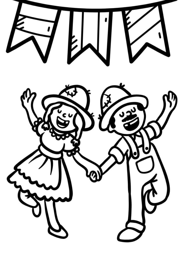 Desenho-Danca-724x1024 Desenhos de Festa Junina para Colorir