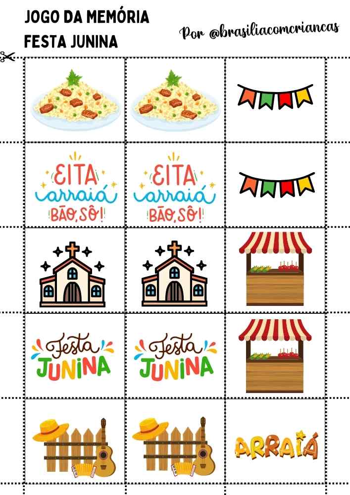 JJogo-da-Memoria-Festa-Junina-3 Café-Escola Senac Casa de Chá celebra um ano com programação especial em homenagem a Brasília