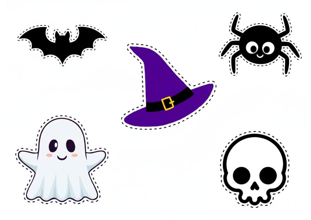 Halloween-para-recortar Baixe grátis os imprimíveis de Halloween