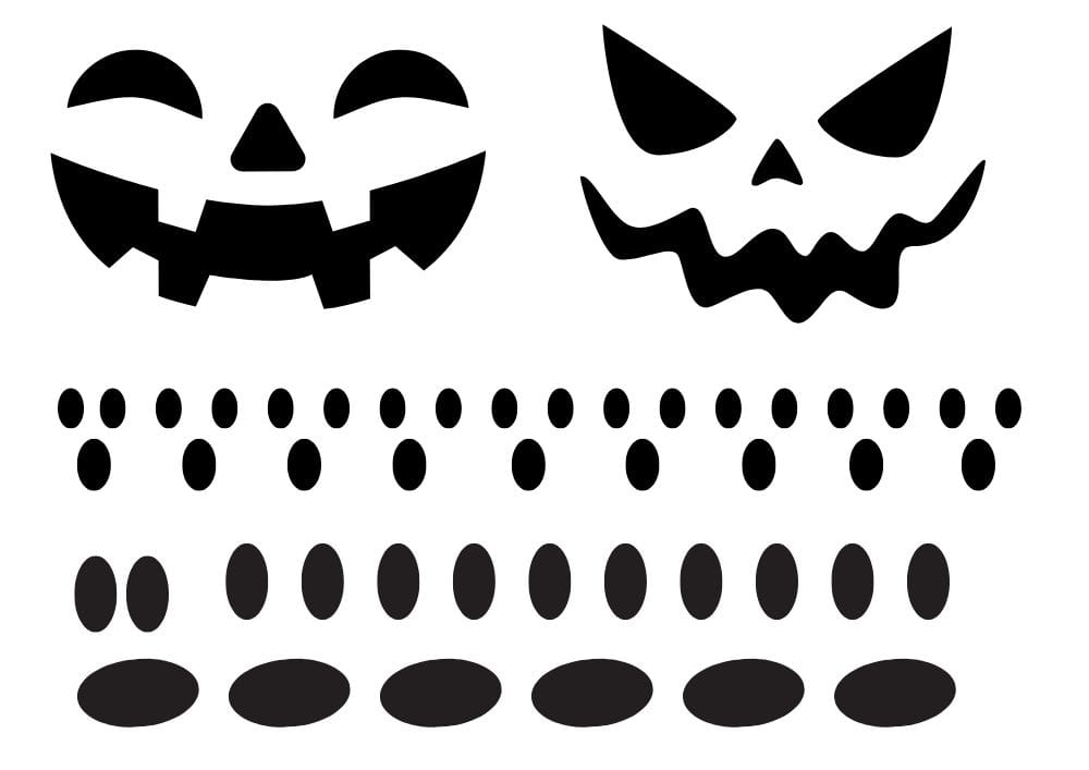 Olhos-e-bocas-imprimir-halloween Baixe grátis os imprimíveis de Halloween